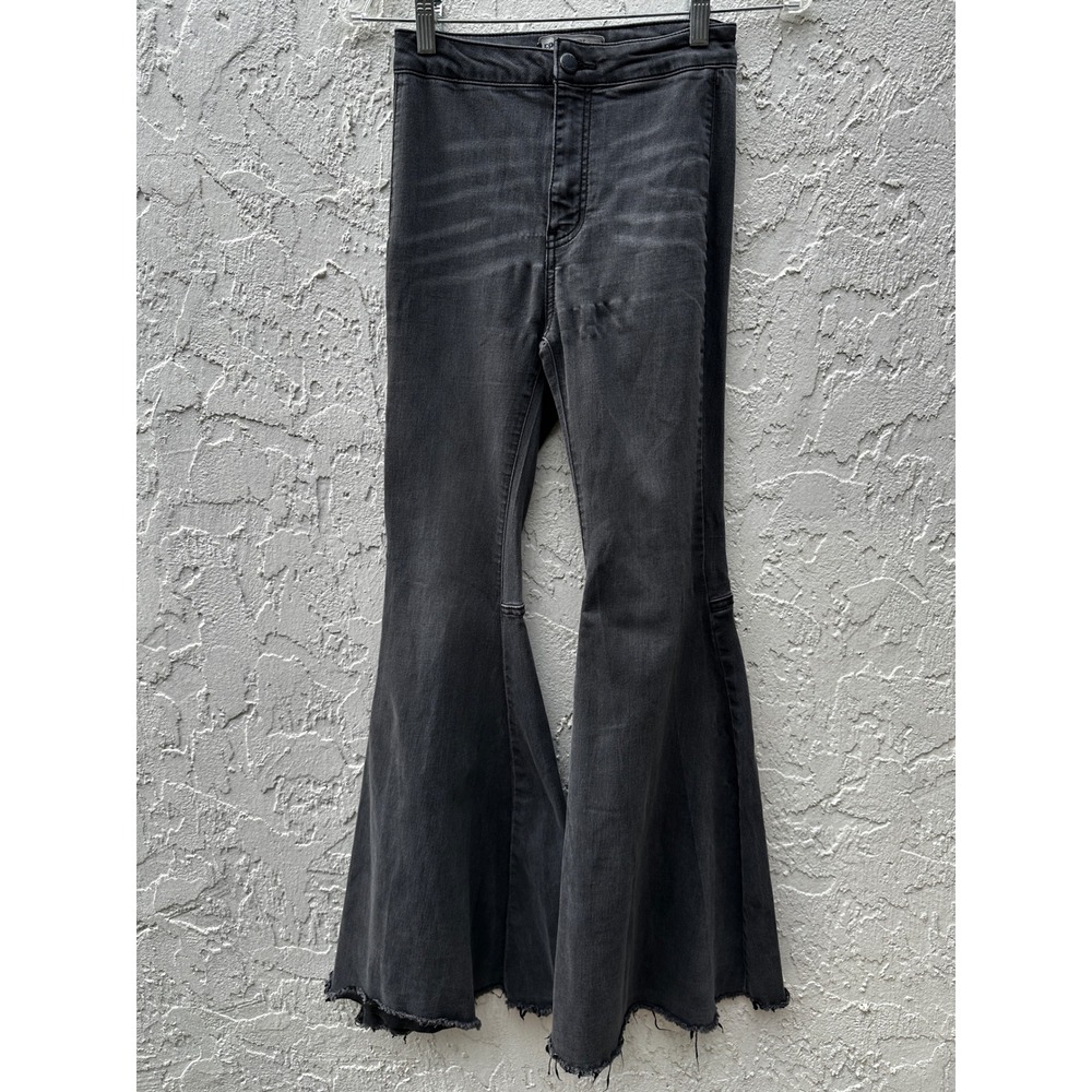 Free People Just Float On Flare High Rise Boho Bell Bottom Women 25